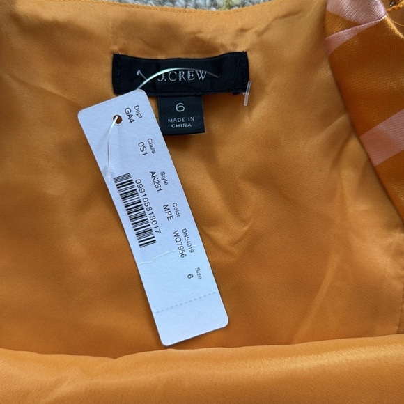 J Crew Scoopneck midi dress in jacquard stripe NWT 6 - Picture 4 of 7